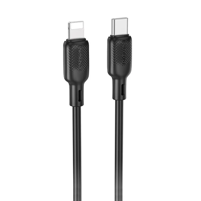 Дата кабель Borofone BX113 Lenny Type-C to Lightning 27W Black
