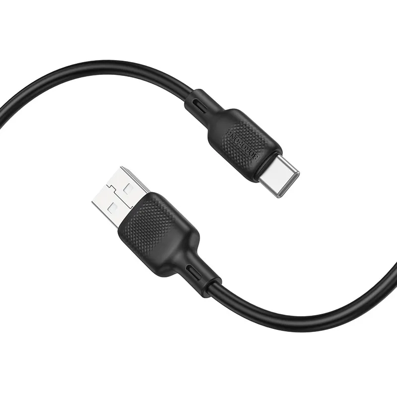Дата кабель Borofone BX113 Lenny USB to Type-C 3A Black — фото 4