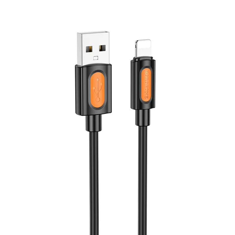 Дата кабель Borofone BX114 Structure USB to Lightning 2.4A Black