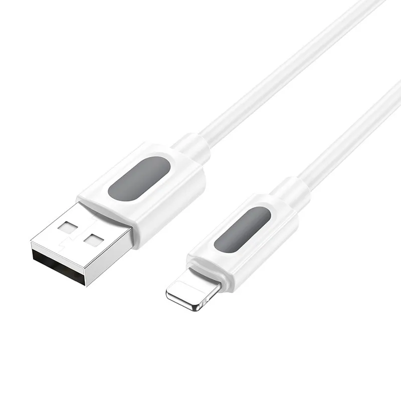 Дата кабель Borofone BX114 Structure USB to Lightning 2.4A White — фото 3