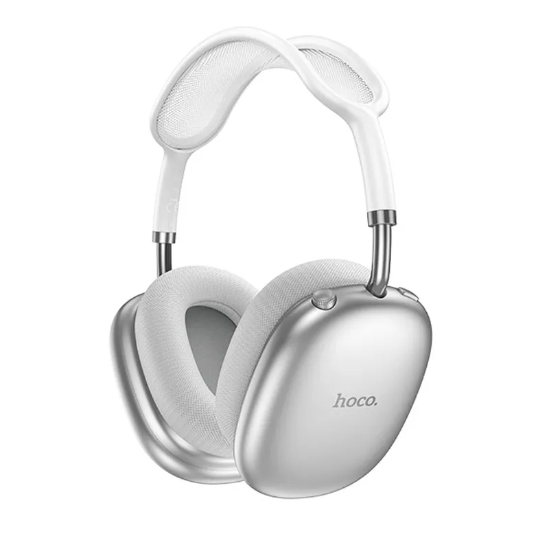 Накладні бездротові навушники Hoco W55 Plus Happiness ANC noise reduction Silver