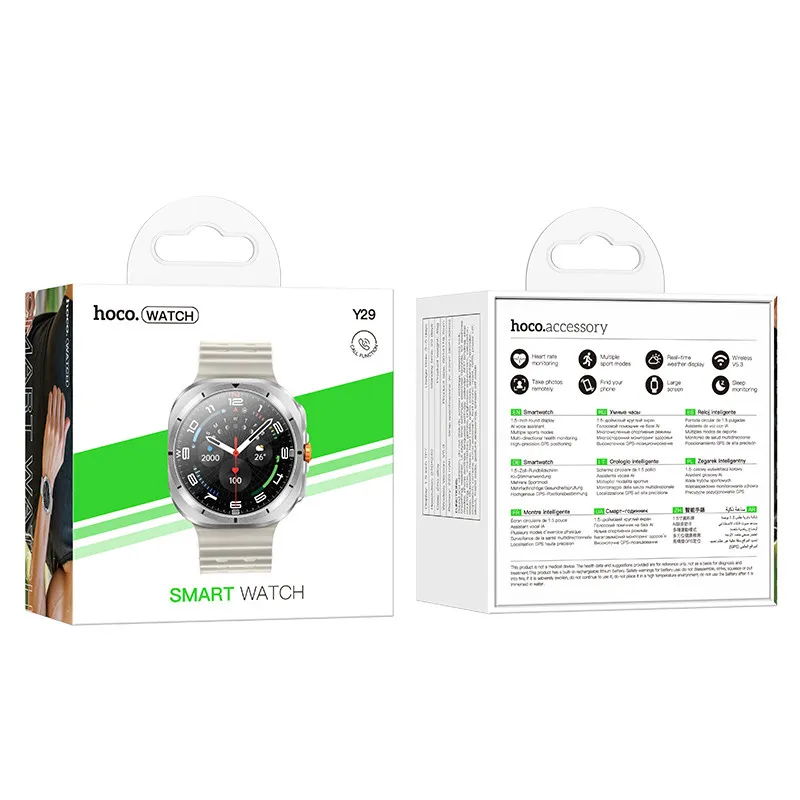 Смарт-годинник Hoco Y29 Smart sports watch Silver — фото 4