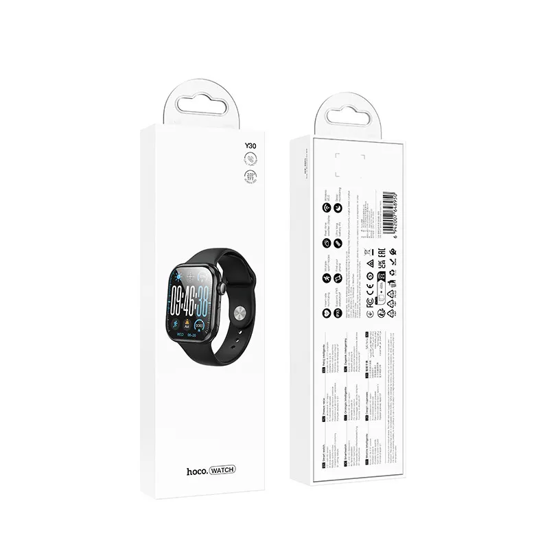 Смарт-годинник Hoco Y30 Smart sports watch Black — фото 5