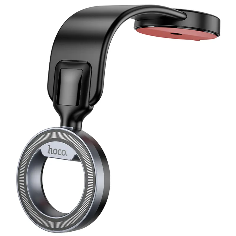 Автотримач Hoco H71 Totem Ring magnetic Black metal gray