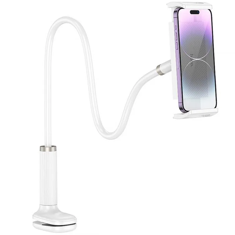 Тримач настільний Hoco HD10 Bamboo lazy stand 4.5-13 White — фото 2