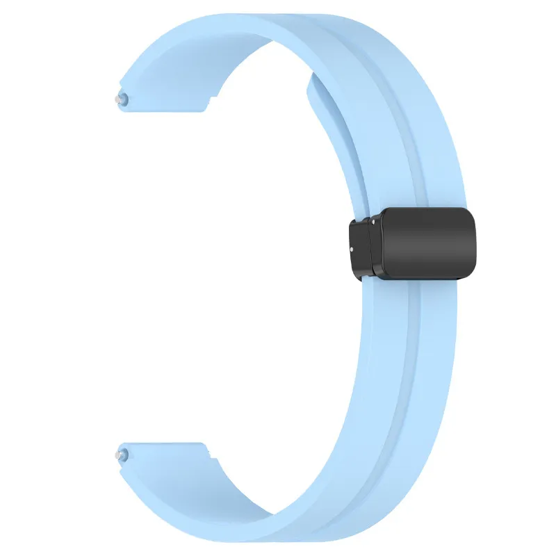 Ремінець Line Magnetic для Xiaomi Mi Band 9/8/10 Блакитний / Blue — фото 2