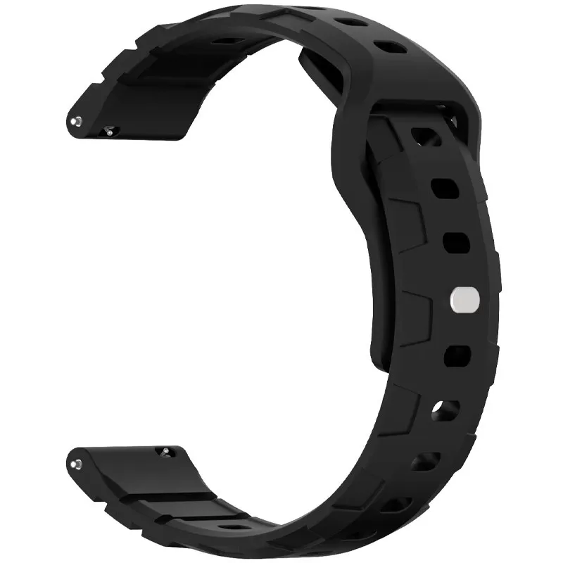 Силіконовий ремінець Defense для Smart Watch 20mm Black — фото 2