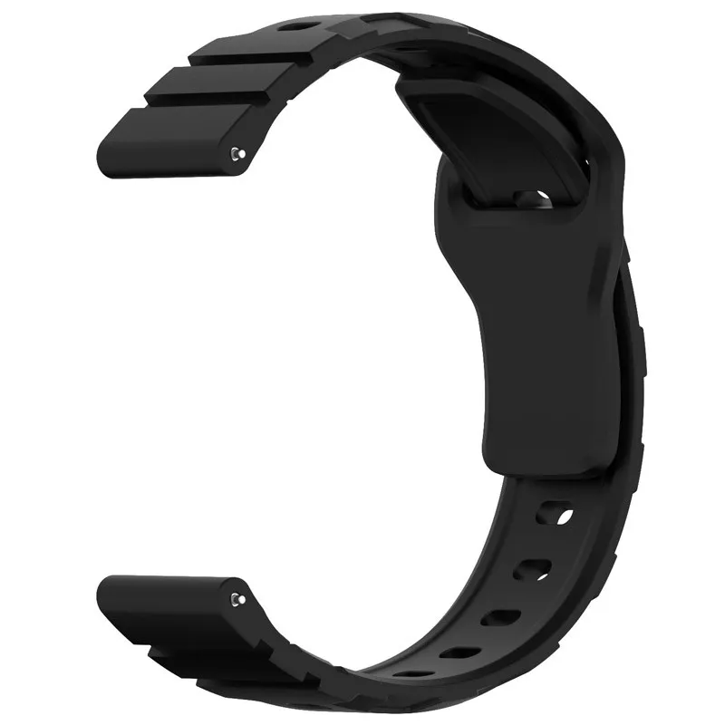 Силіконовий ремінець Defense для Smart Watch 20mm Black — фото 3