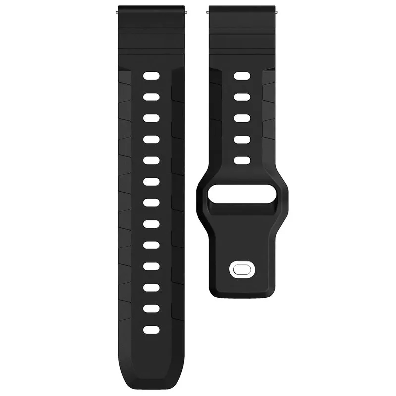 Силіконовий ремінець Defense для Smart Watch 20mm Black — фото 4
