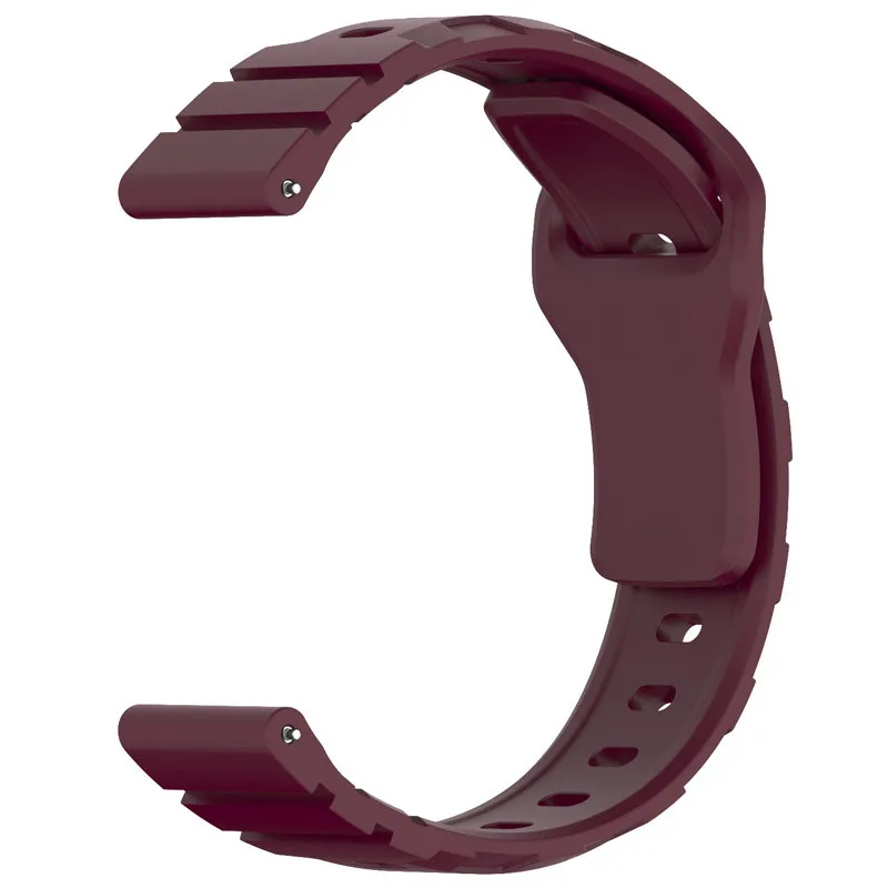 Силіконовий ремінець Defense для Smart Watch 20mm Plum — фото 3