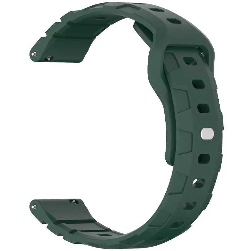 Силіконовий ремінець Defense для Smart Watch 20mm Pine green — фото 2