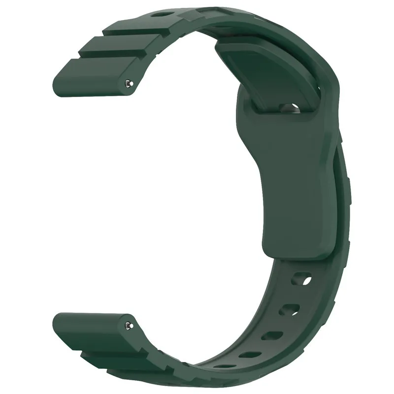 Силіконовий ремінець Defense для Smart Watch 20mm Pine green — фото 3