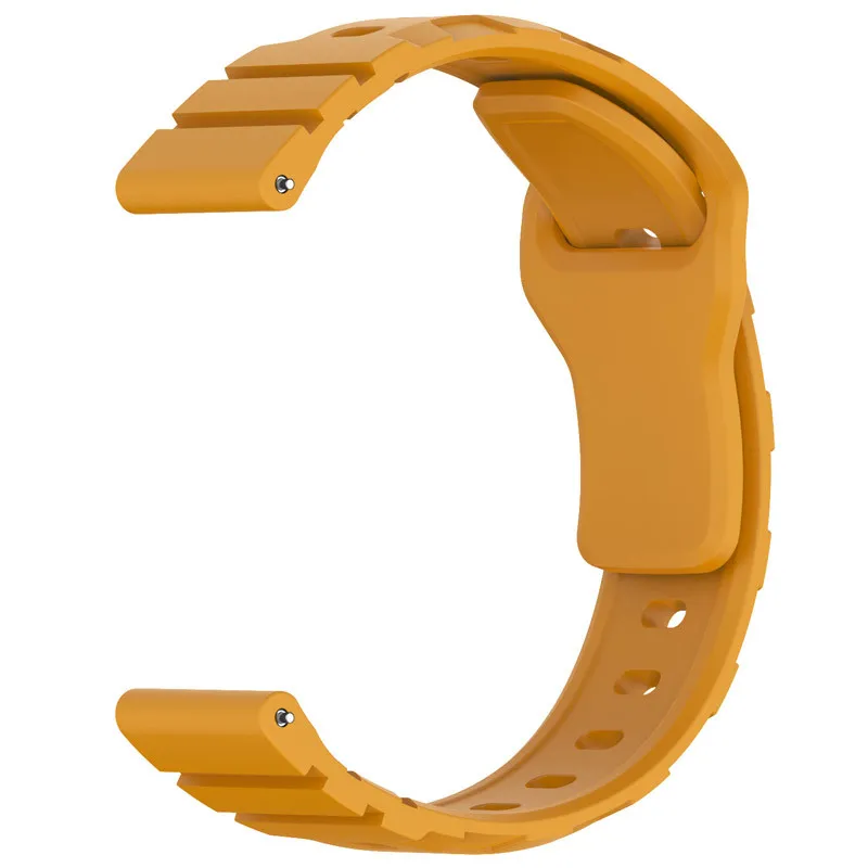 Силіконовий ремінець Defense для Smart Watch 20mm Dark Yellow — фото 3