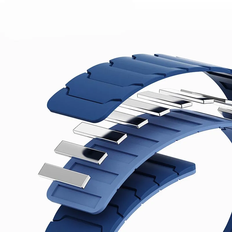 Ремінець Dual-color Magnetic для Smart Watch 20mm Navy Blue — фото 2