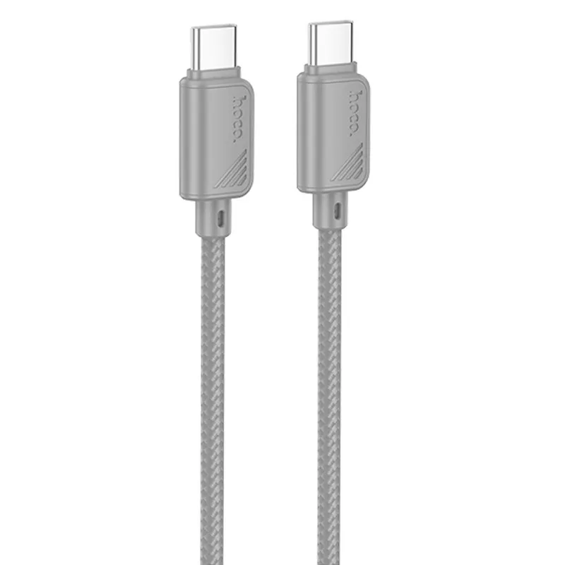 Дата кабель Hoco X113 Beneficio Type-C to Type-C 60W Gray