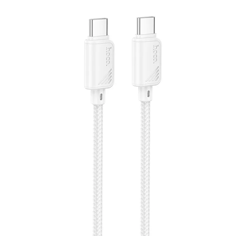 Дата кабель Hoco X113 Beneficio Type-C to Type-C 60W White