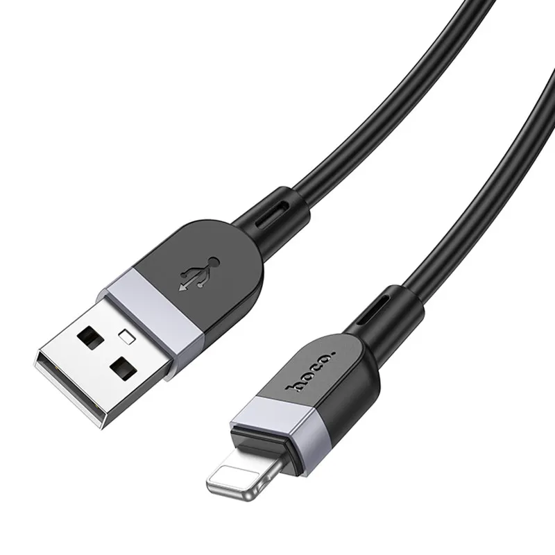 Дата кабель Hoco X109 Energy silicone USB to Lightning Black — фото 3