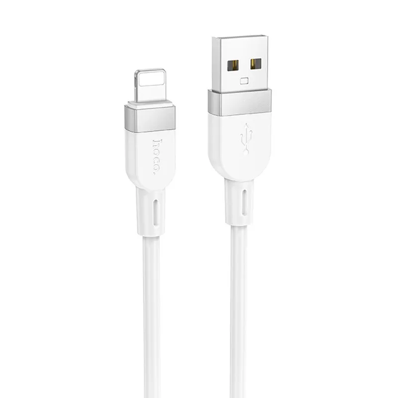 Дата кабель Hoco X109 Energy silicone USB to Lightning White