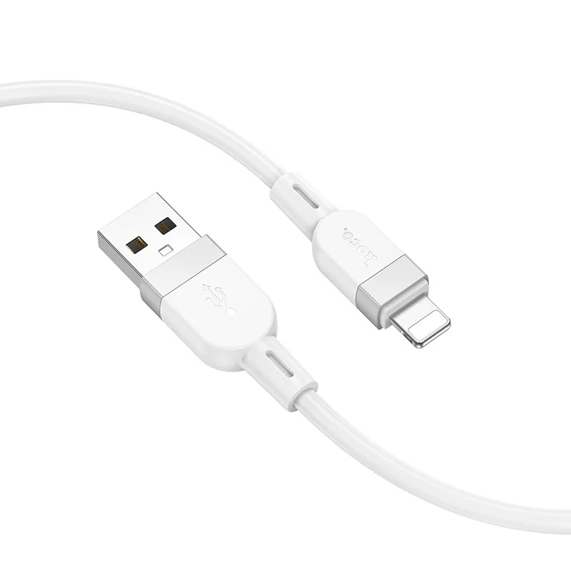 Дата кабель Hoco X109 Energy silicone USB to Lightning White — фото 2