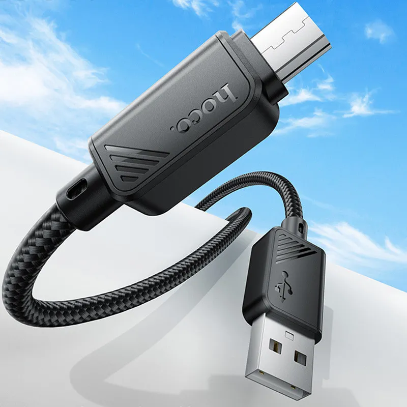 Дата кабель Hoco X113 Beneficio USB to MicroUSB Black — фото 2