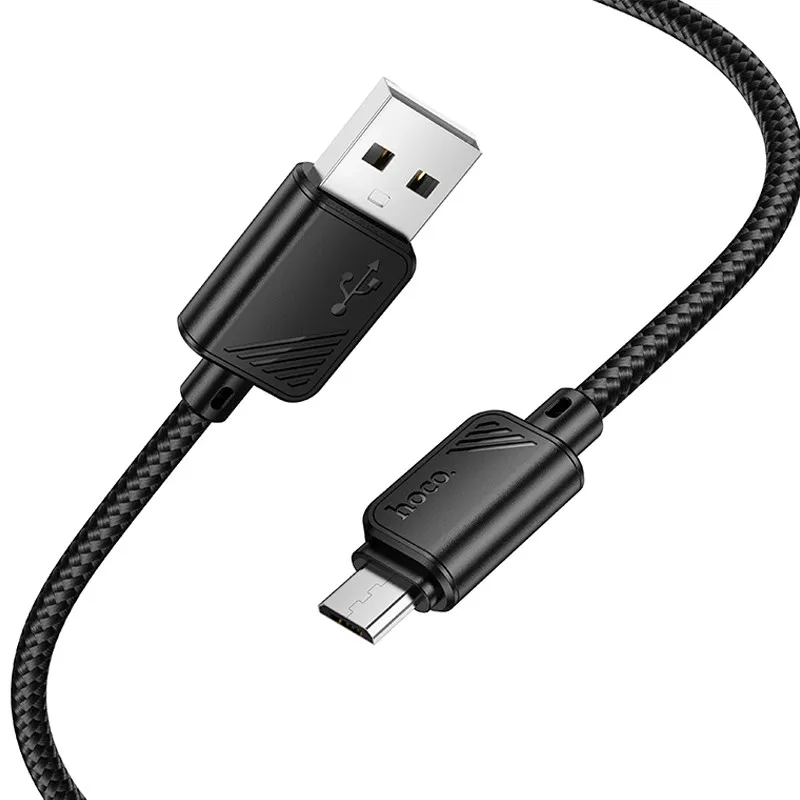Дата кабель Hoco X113 Beneficio USB to MicroUSB Black — фото 3