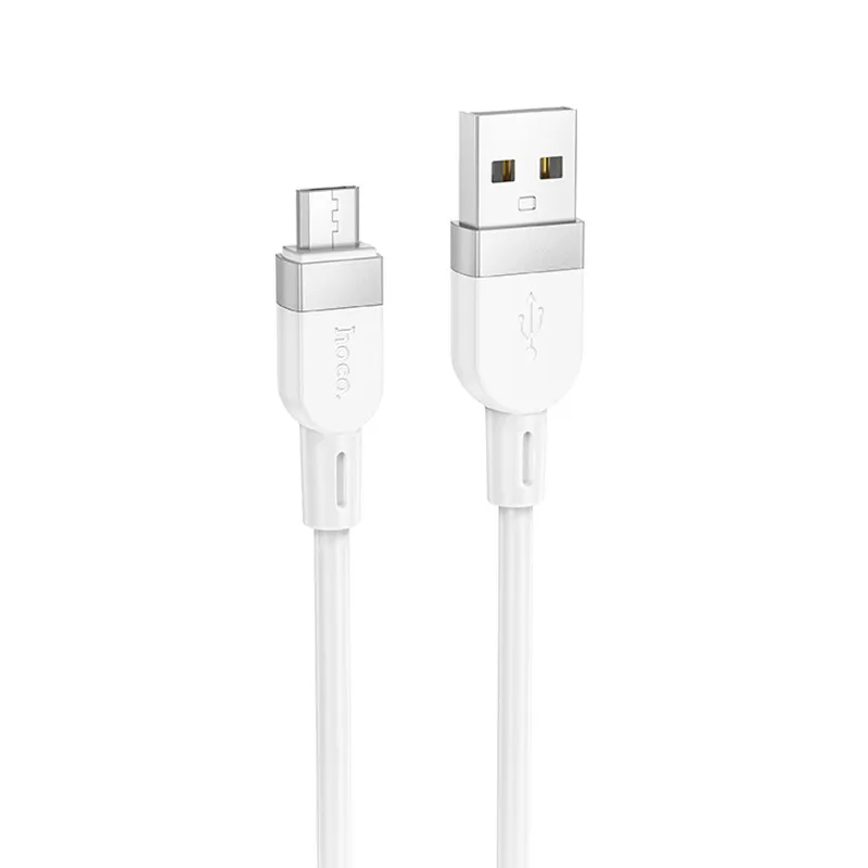 Дата кабель Hoco X109 Energy silicone USB to MicroUSB White