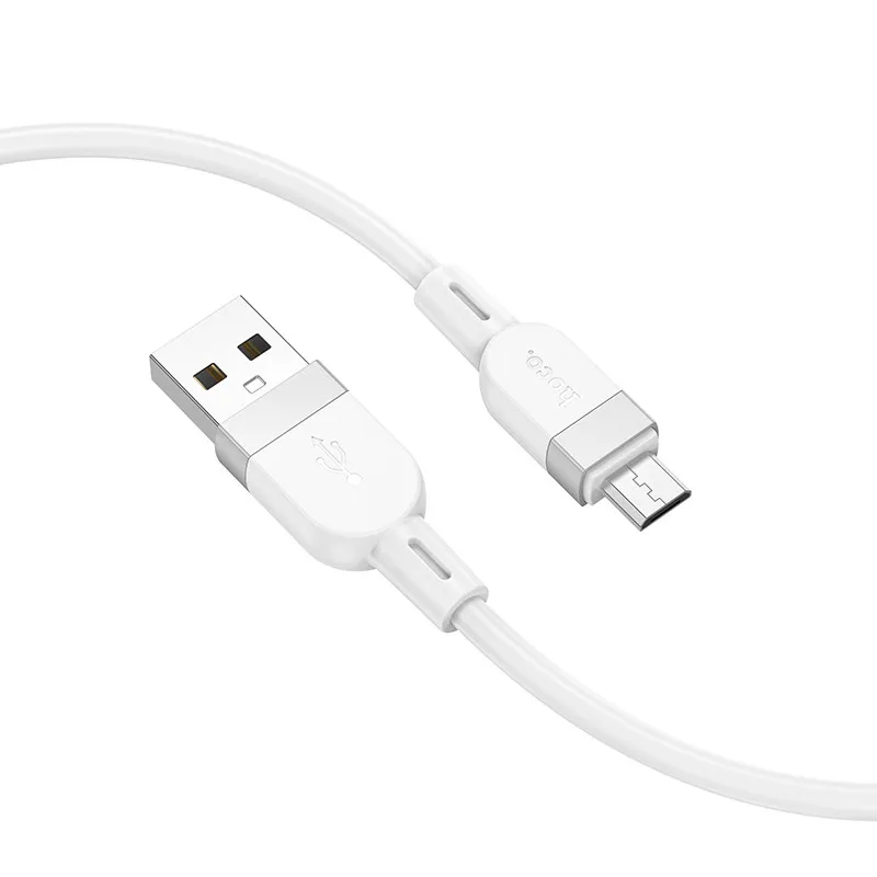 Дата кабель Hoco X109 Energy silicone USB to MicroUSB White — фото 2