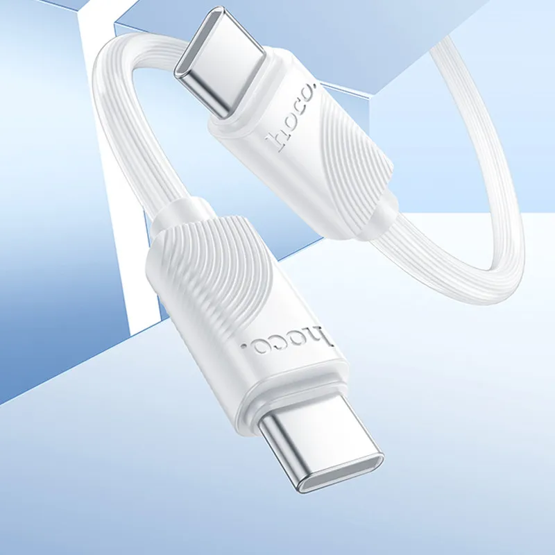 Дата кабель Hoco X114 Energy Type-C to Type-C 60W White — фото 2