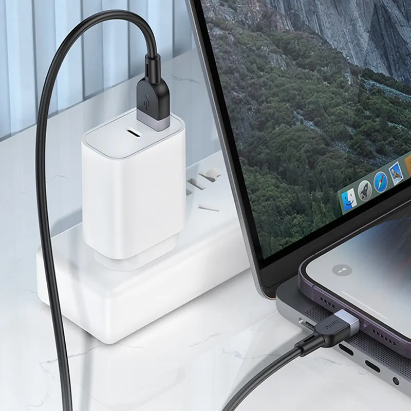 Дата кабель Hoco X109 Energy silicone USB to Lightning Black — фото 4