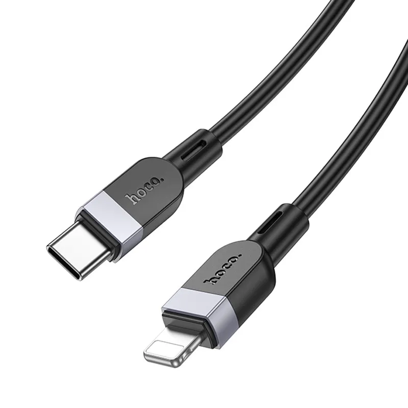 Дата кабель Hoco X109 Energy silicone Type-C to Lightning Black — фото 4