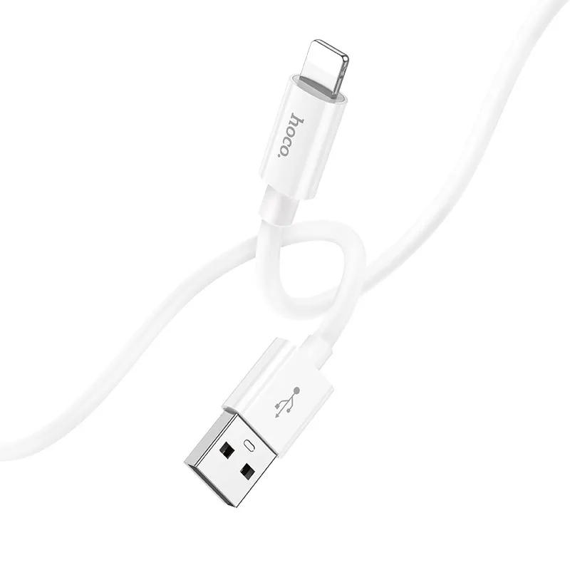 Дата кабель Hoco X87 Magic silicone USB to Lightning White — фото 3
