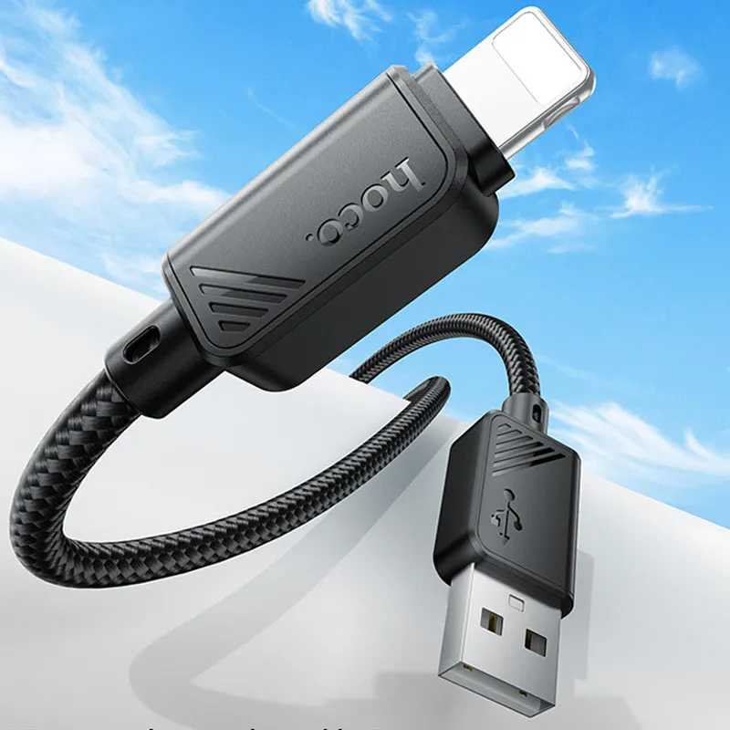 Дата кабель Hoco X113 Beneficio USB to Lightning Black — фото 2