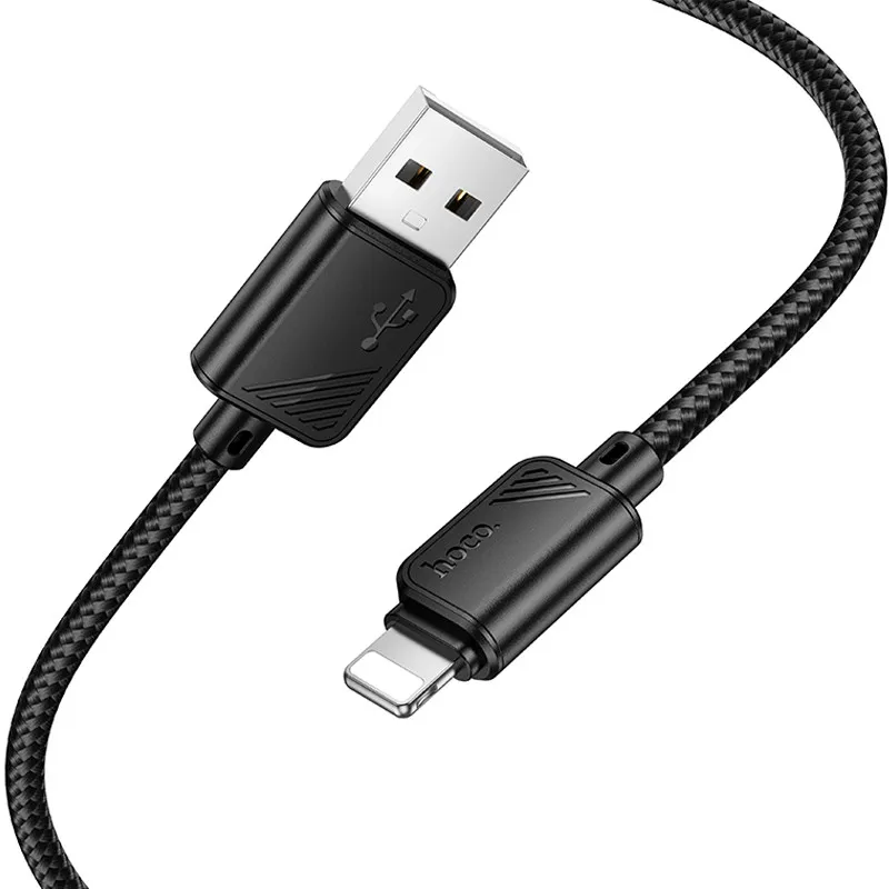 Дата кабель Hoco X113 Beneficio USB to Lightning Black — фото 3