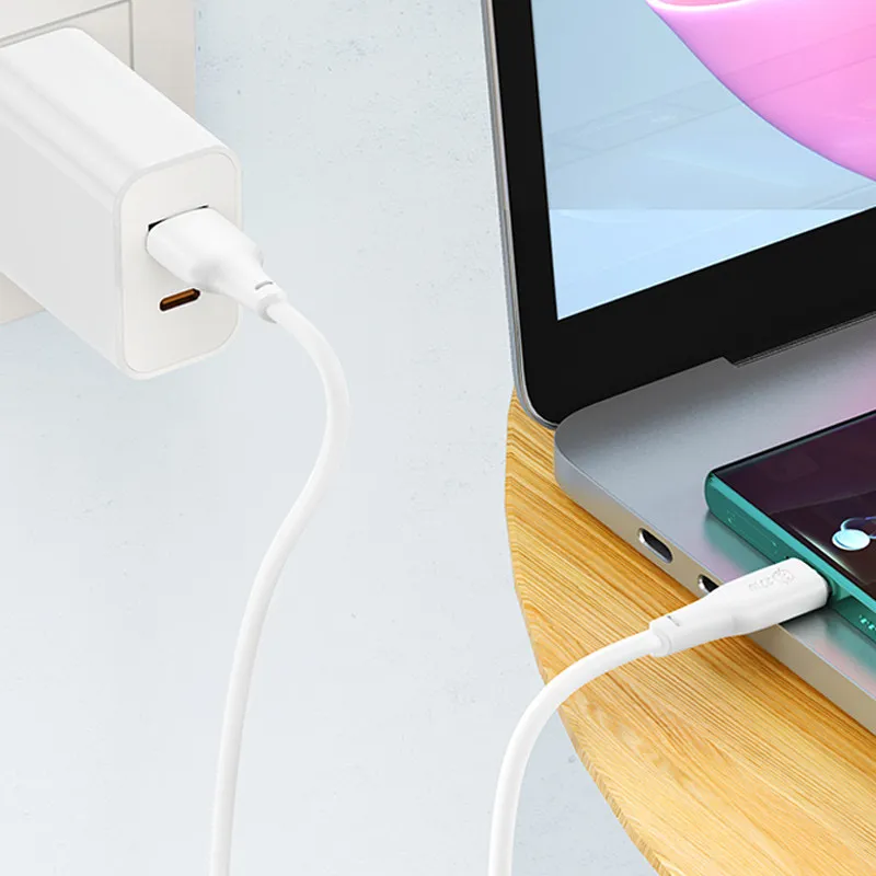 Дата кабель Hoco X93 Force USB to Type-C 27W White — фото 8