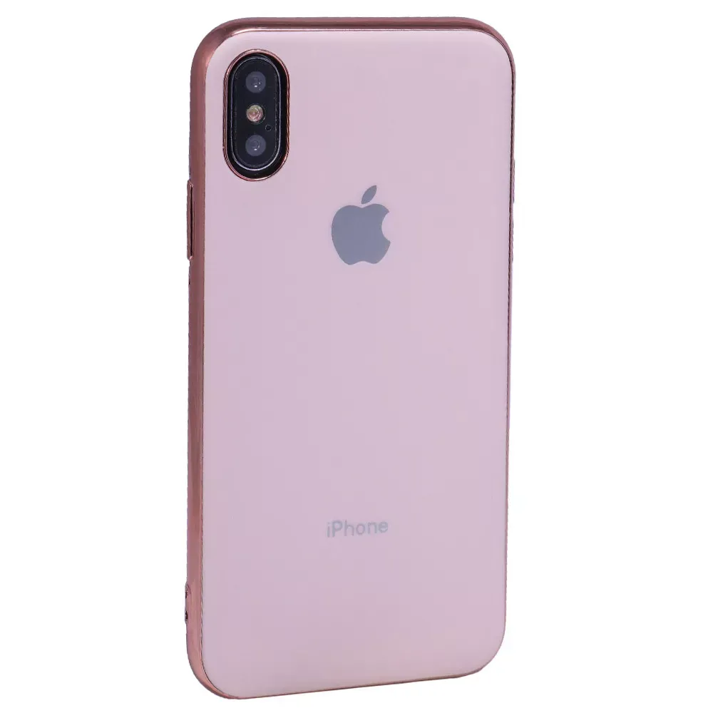Matte Silcone Case iPhone Xs Max — Rose Gold — Различные Apple iPhone Xs Max