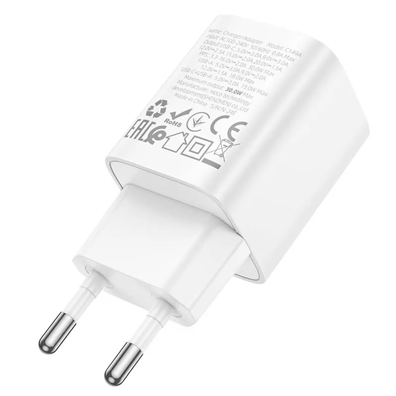 МЗП Hoco C149A Charm PD30W+QC3.0 White — фото 3