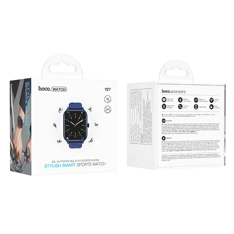 Смарт-годинник Hoco Y27 Smart sports watch Blue — фото 5