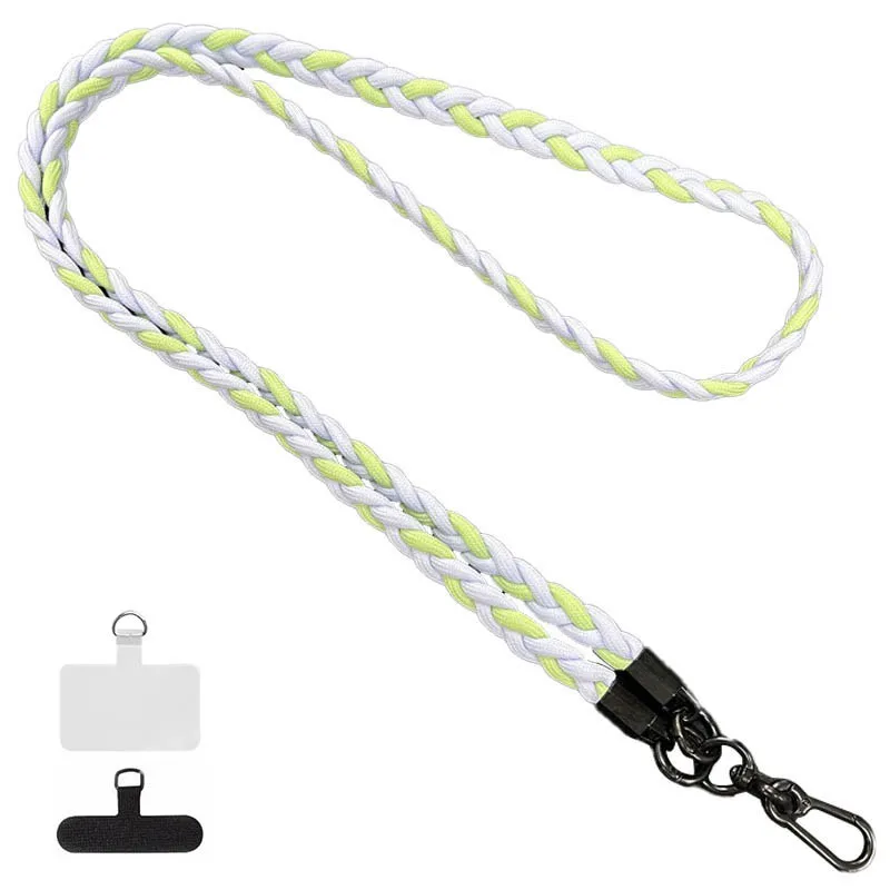 Плетенный шнурок 120см Light Blue / Green
