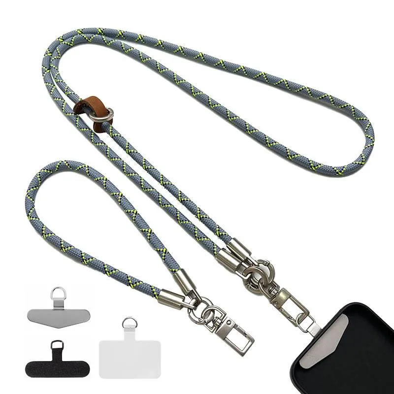 Набір шнурків 120см + 35см Gray / Yellow / Black