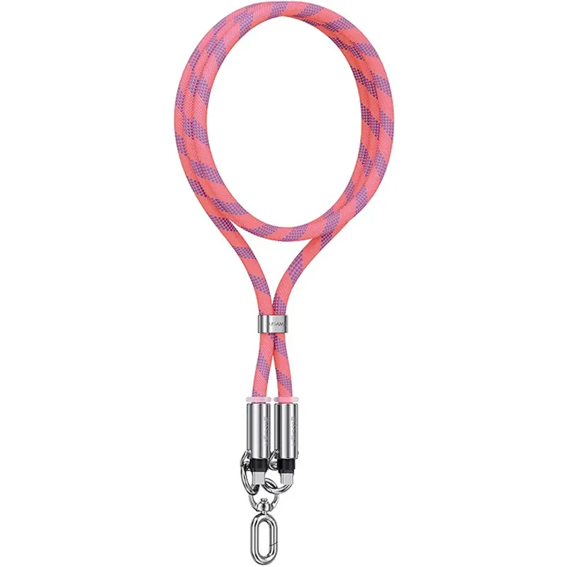 Дата кабель-шнурок Usams US-SJ745 Type-C to Type-C 60W Pink