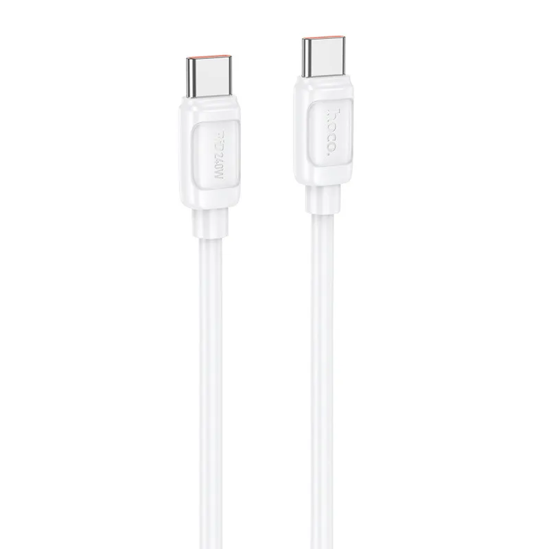 Дата кабель Hoco X115 Surpass Type-C to Type-C 240W White