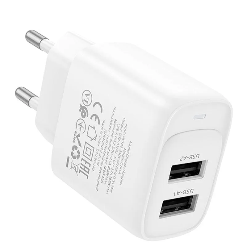 МЗП Hoco C141A Smart 2.1A White — фото 3