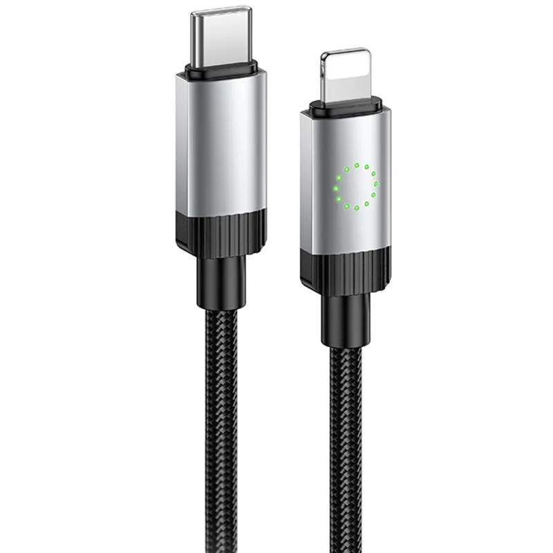 Дата кабель Hoco X117 Star Type-C to Lightning 27W Black