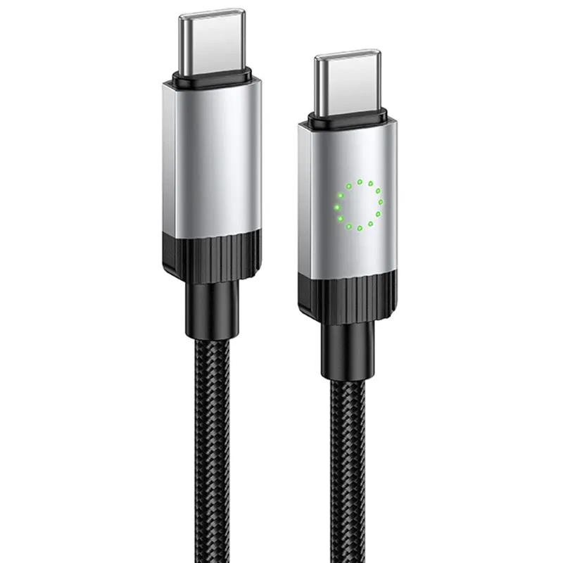 Дата кабель Hoco X117 Star Type-C to Type-C 60W Black