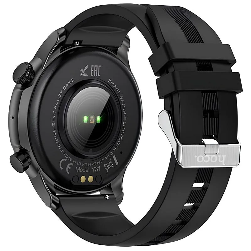 Смарт-годинник Hoco Y31 Smart sports watch Black — фото 3