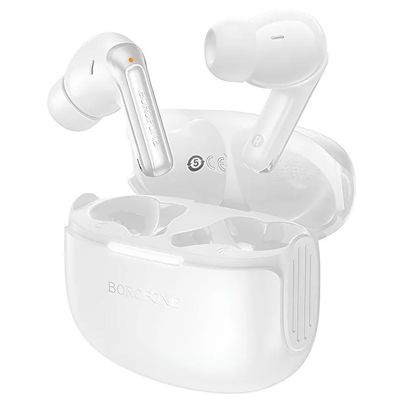 Бездротові TWS навушники Borofone FQ9 Plus Peaceful ANC+ENC White