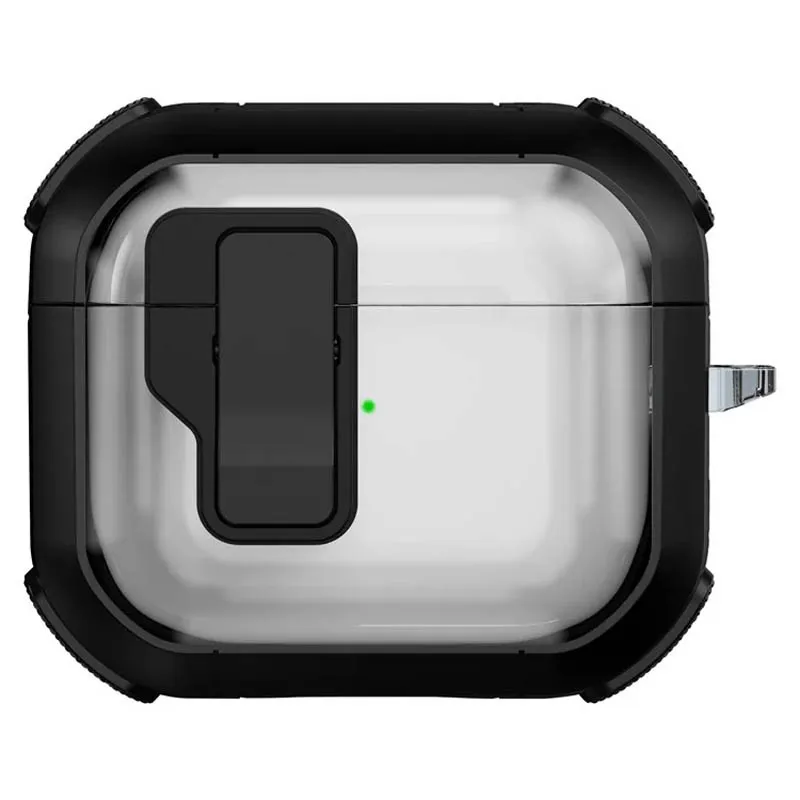 Футляр протиударний Locking Button для навушників Airpods 3 Black
