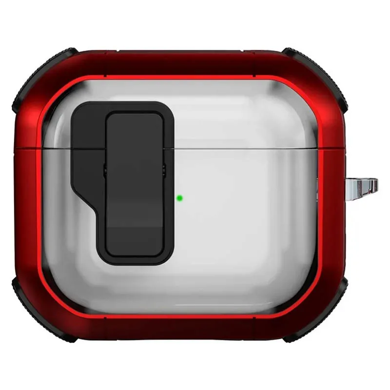 Футляр протиударний Locking Button для навушників Airpods 3 Red