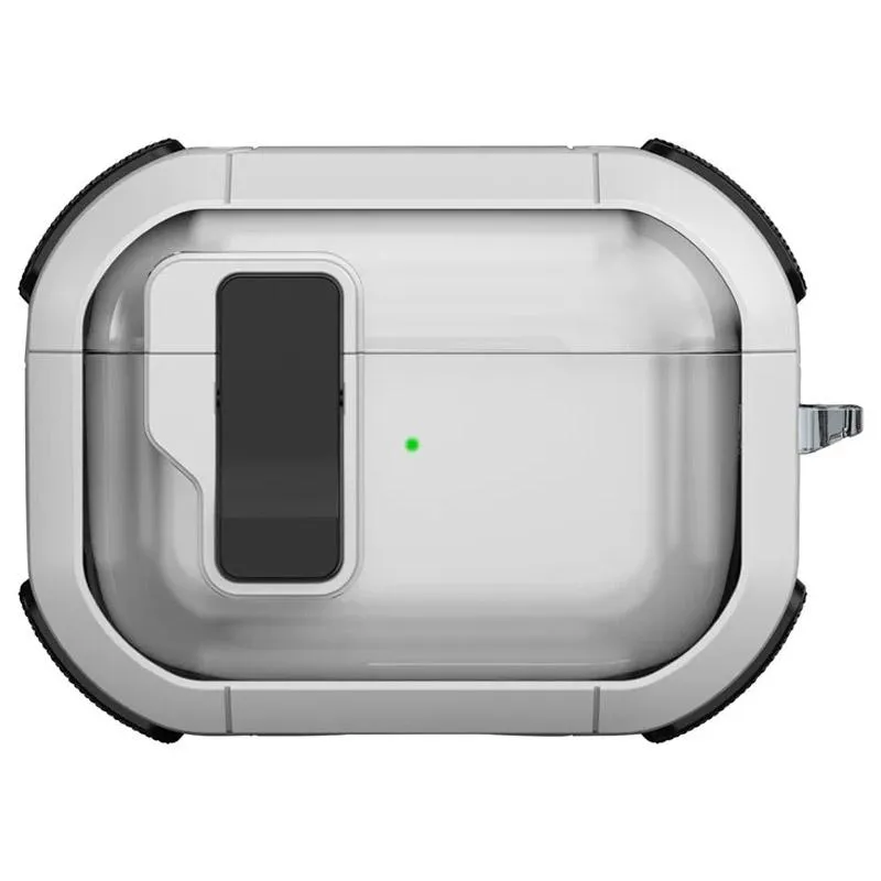 Футляр протиударний Locking Button для навушників Airpods Pro White