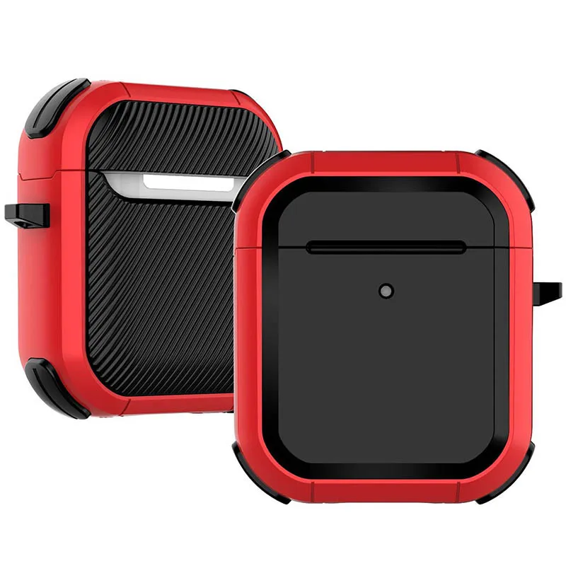 Футляр протиударний Black ed. для навушників Airpods 1/2 Red
